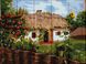 Картина за номерами на дереві. Український будиночок, Подарункова коробка, 30 х 40 см