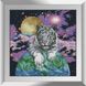 Алмазная мозаика. Космический тигр 45x62 см, Без подрамника, 45 x 62 см
