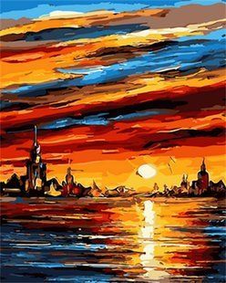 Купити Картина за номерами. Чарівний захід  в Україні