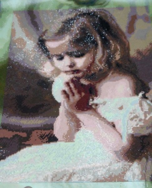 Купити Алмазна мозаїка Дівчинка ангелочок 40х50см SP048  в Україні