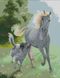 Алмазная мозаика Лошадь и собака, Без подрамника, 52 х 66 см