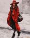 Картина по номерам Женщина в красной шляпе, Без коробки, 40 х 50 см
