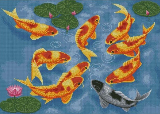 Купить Алмазная вышивка Рыбки счастья  в Украине