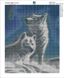 Картина з мозаїки на підрамнику. Красива пара вовків (50 х 40 см)