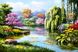 Картина из мозаики. Весенний пейзаж, Без подрамника, 60 х 40 см