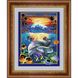 Мозаика квадратными камушками Подводный мир, Без подрамника, 40 х 52 см