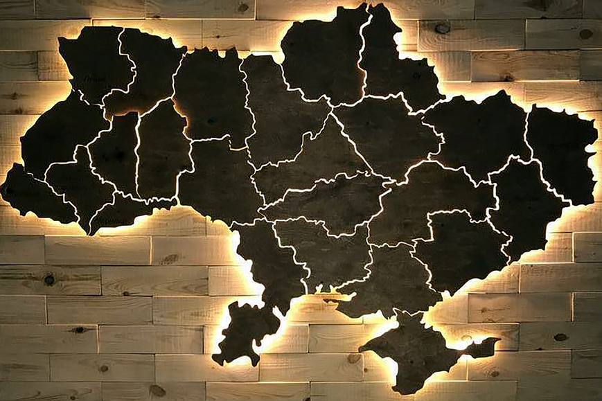 Купити Алмазна вишивка. Мапа України  в Україні