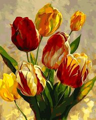Купить Картина по номерам. Весенние тюльпаны  в Украине