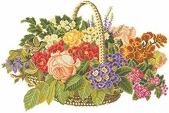 Купити Набір алмазної вишивки Квіти в кошику  в Україні