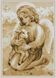 Набір для алмазного живопису Ангел з козеням, Без підрамника, 50 х 69 см