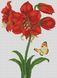 Набір для алмазного живопису Метелик у лілії, Без підрамника, 35 х 45 см