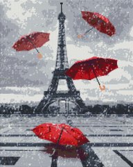 Купить Алмазная мозаика Дождливый Париж (На подрамнике, 40х50 см, квадратные камушки)  в Украине