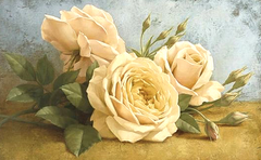 Купити Алмазна мозаїка 40 х 65 см. Чайні троянди  в Україні
