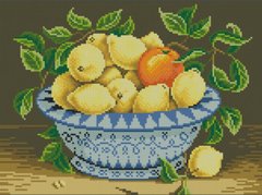 Купить Алмазная мозаика. Корзинка лимонов 28х38 см  в Украине