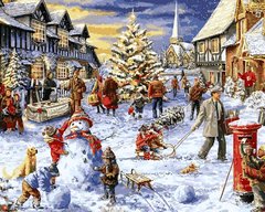 Купити Картина за номерами. Зимові канікули  в Україні
