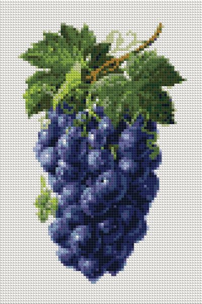 Купить Картина из мозаики. Гроздь винограда  в Украине