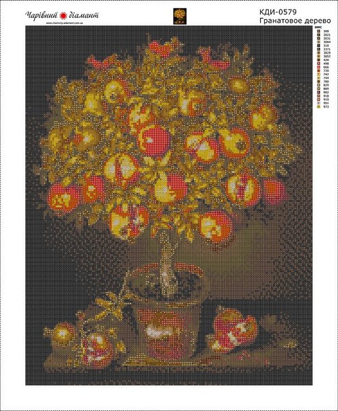 Купить Картина из мозаики. Гранатовое дерево  в Украине