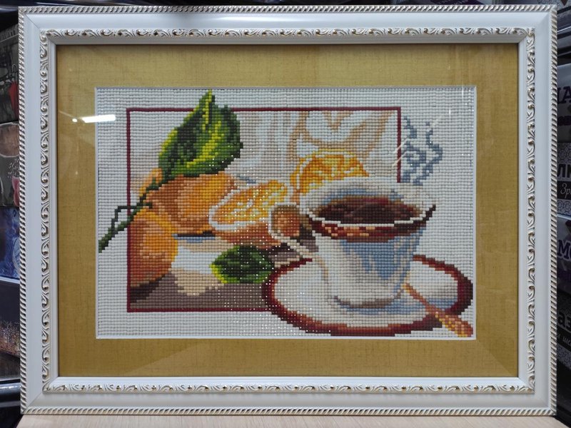 Купити Алмазна мозаїка 20х30 Чай з лимоном DT702  в Україні