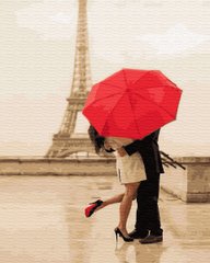 Купити Картина за номерами без коробки. Поцілунок під парасолькою  в Україні
