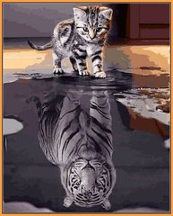 Купить Картина по номерам Premium-качества. Душа тигра  в Украине