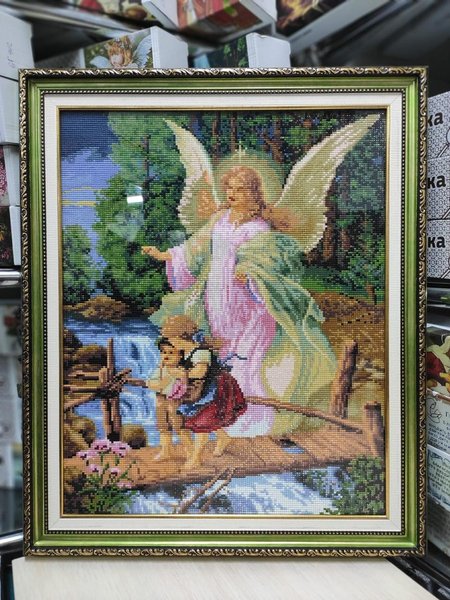 Купити Алмазна мозаїка 40x50 Ангел і діти SP026  в Україні