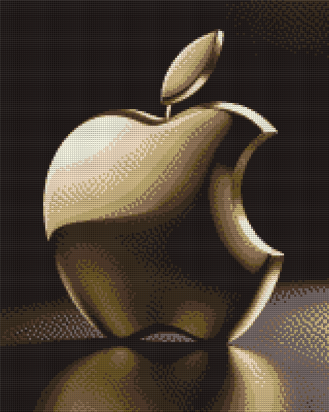 Купити Алмазна мозаїка 40х50 см. Яблуко Apple (11 кольорів, набір для викладки картини)  в Україні