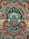 Алмазная мозаика круглыми камешками. Рука Фатимы и Мандалы (на подрамнике, 30 х 40 см), С подрамником, 30 х 40 см
