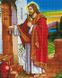 Набор алмазной мозаики на подрамнике 40х50 Иисус стучит в дверь SP009