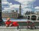 Алмазна мозаїка на підрамнику 40 х 50 см. Ведмедик-мандрівник в Лондоні (Набір для творчості), З підрамником, 40 x 50 см